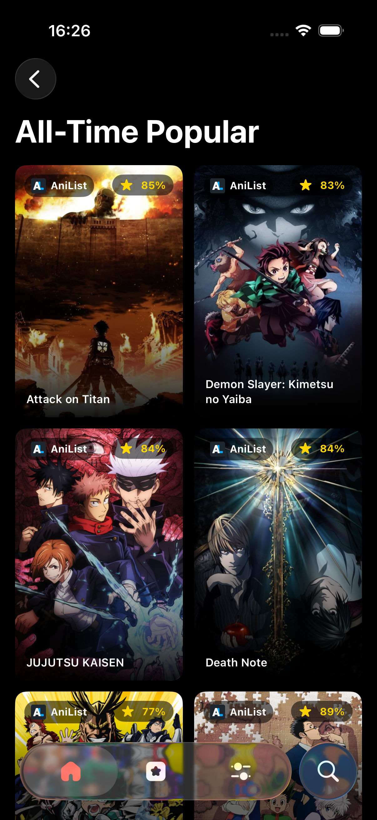 HAnime TV movie browsing